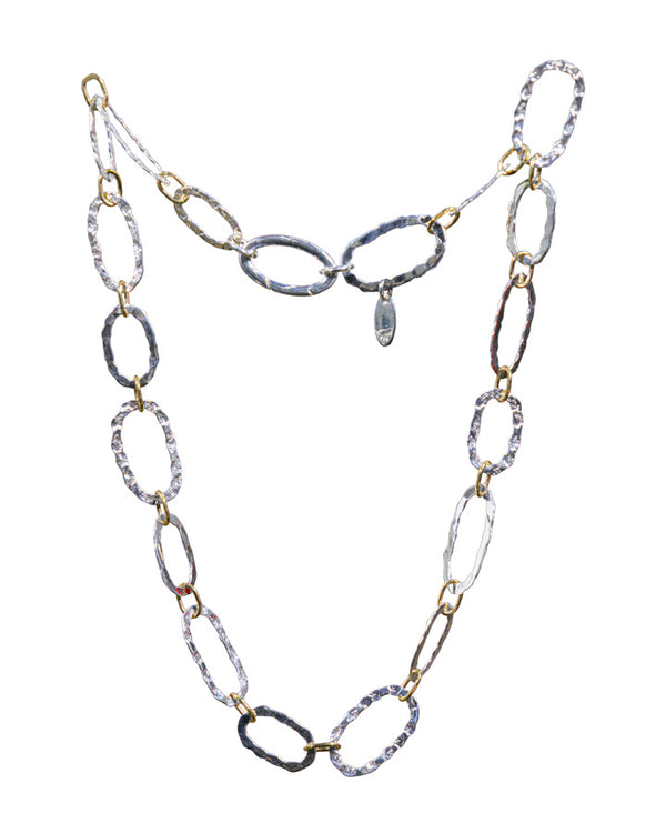 Karyn Chopik Forged Sterling Silver Necklace