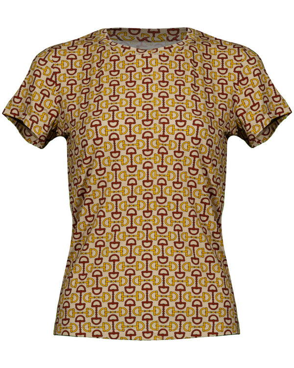 L'Agence Ressi Horse Bit Print Tee