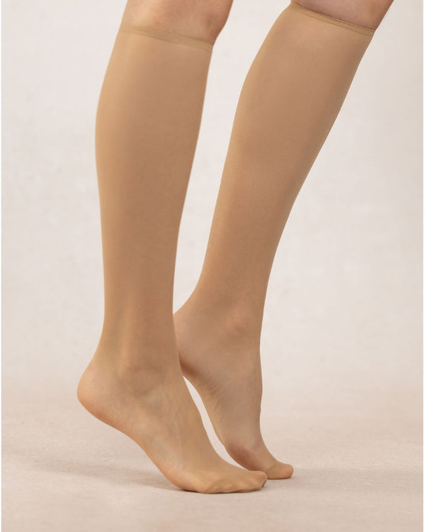 Bleu Foret Ultra Sheer 12D Knee Highs