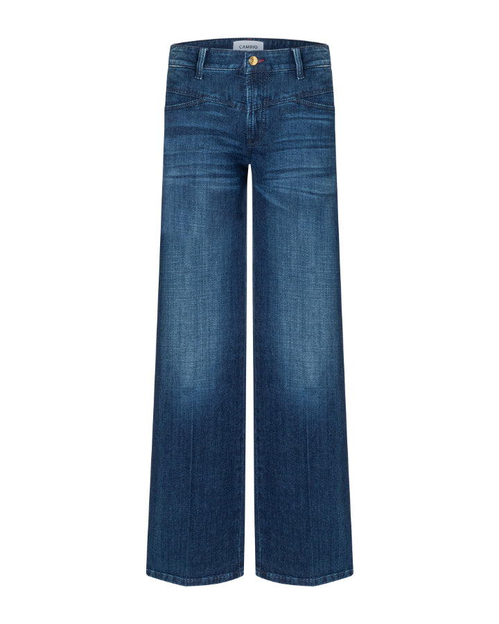 Cambio Aimee Seam Denim Full Length Bootcut Jean