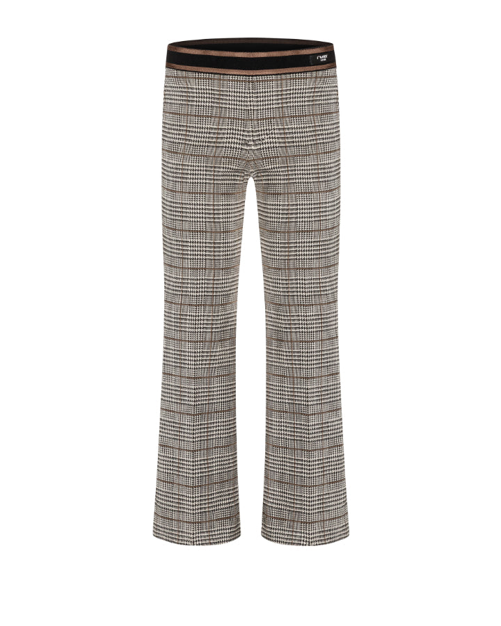 Cambio Francoise Crop Check Kick Flare Pant