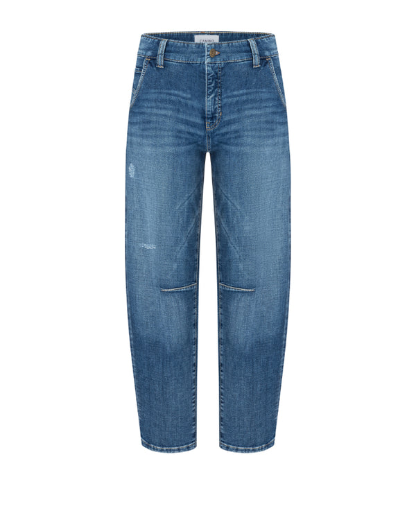 Cambio Orelie Denim Barrel Leg Ankle Jean