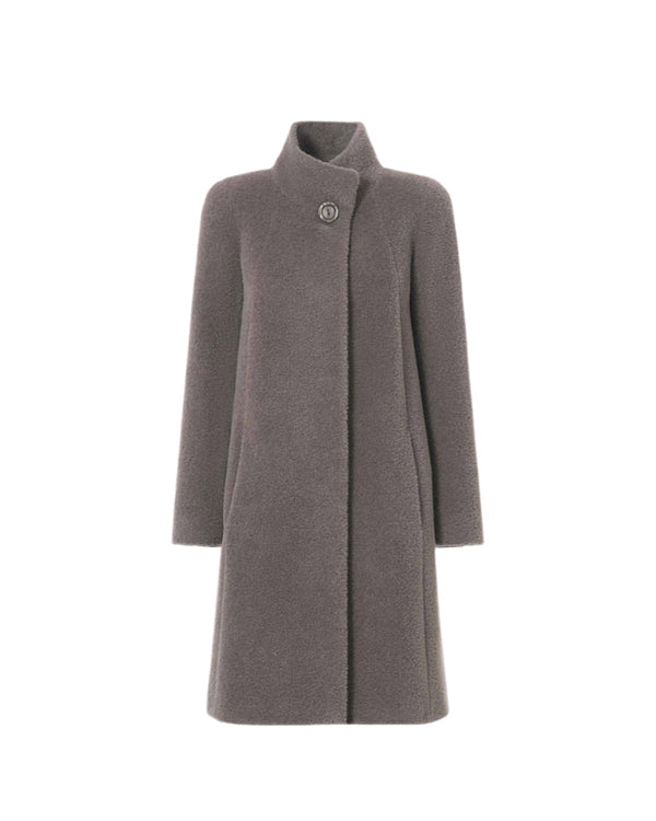 Cinzia Rocca Wool Alpaca Flared Coat