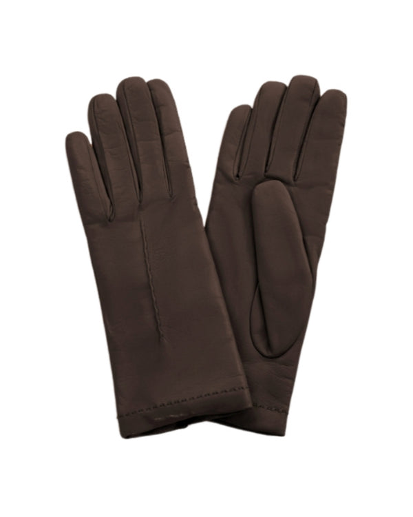 Cinzia Rocca Nappa Leather Gloves With Top Stitch