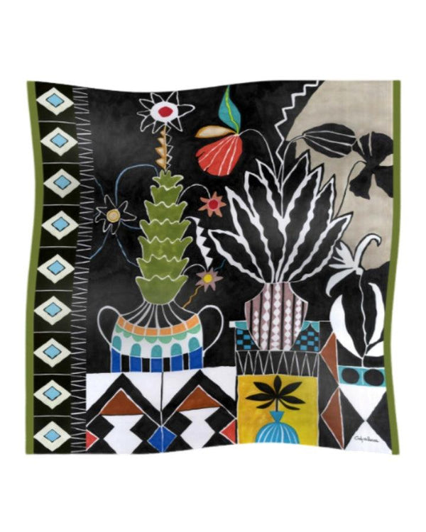 Cinzia Rocca Foulard Abstract Print Scarf