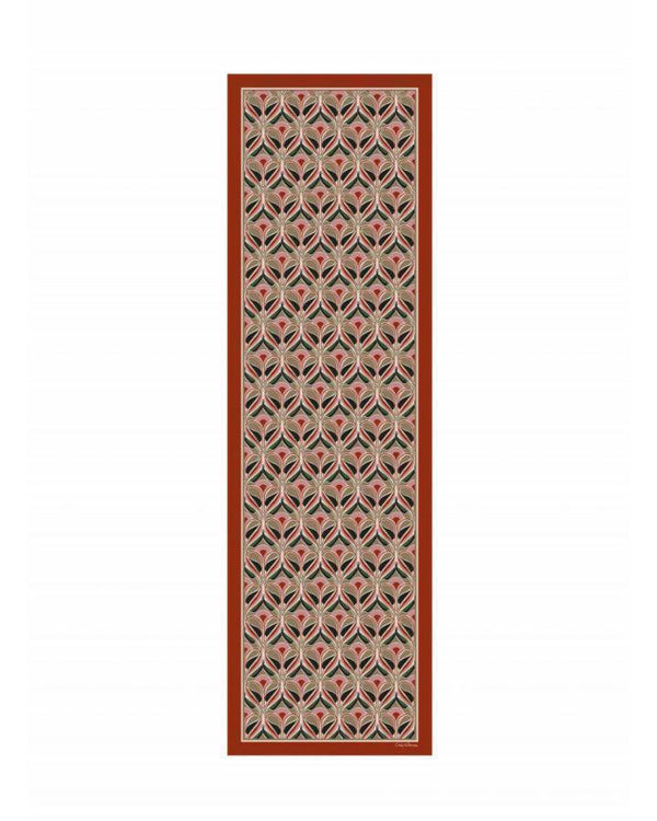 Cinzia Rocca Geometric Floral Pattern Scarf