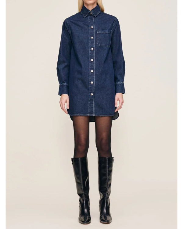 DL1961 Faye Denim Mini Shirt Dress