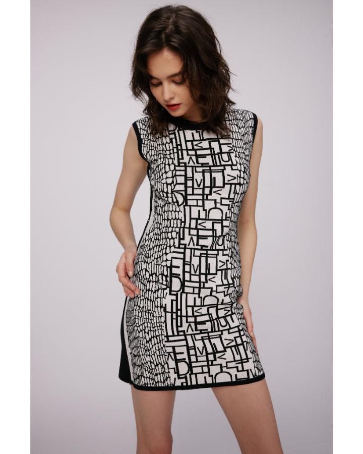 aviva mini dresses Diane Von Furstenberg Aviva Reversible Logo Mini Dress – BLU'S