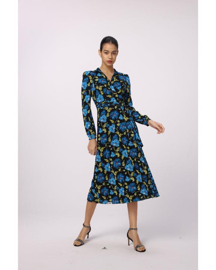 phoenix reversible mesh wrap dress Diane Von Furstenberg Phoenix Reversible Mesh Wrap Dress – BLU'S