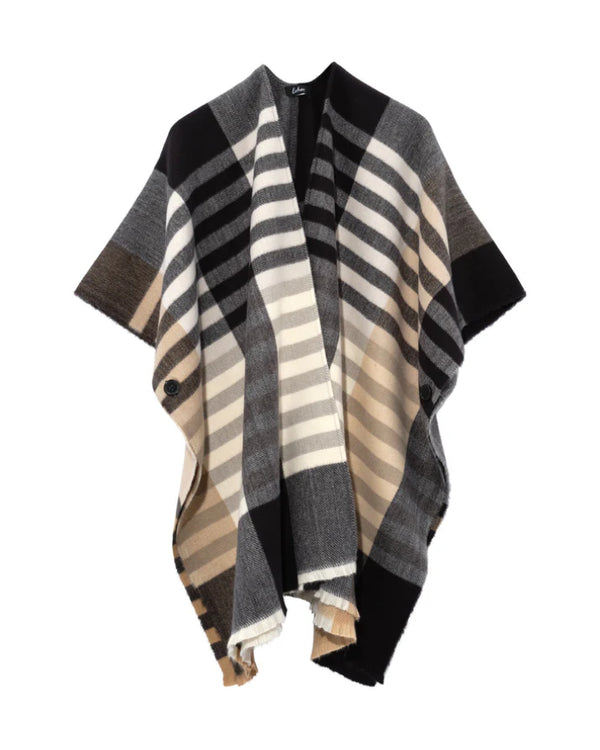 Echo Gramercy Plaid Ruana Wrap