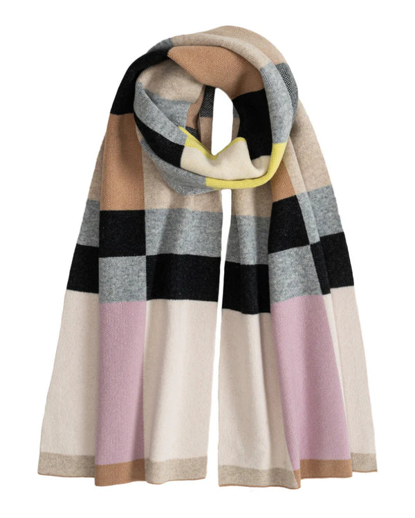 Echo Merino Wool Geo Jacquard Scarf