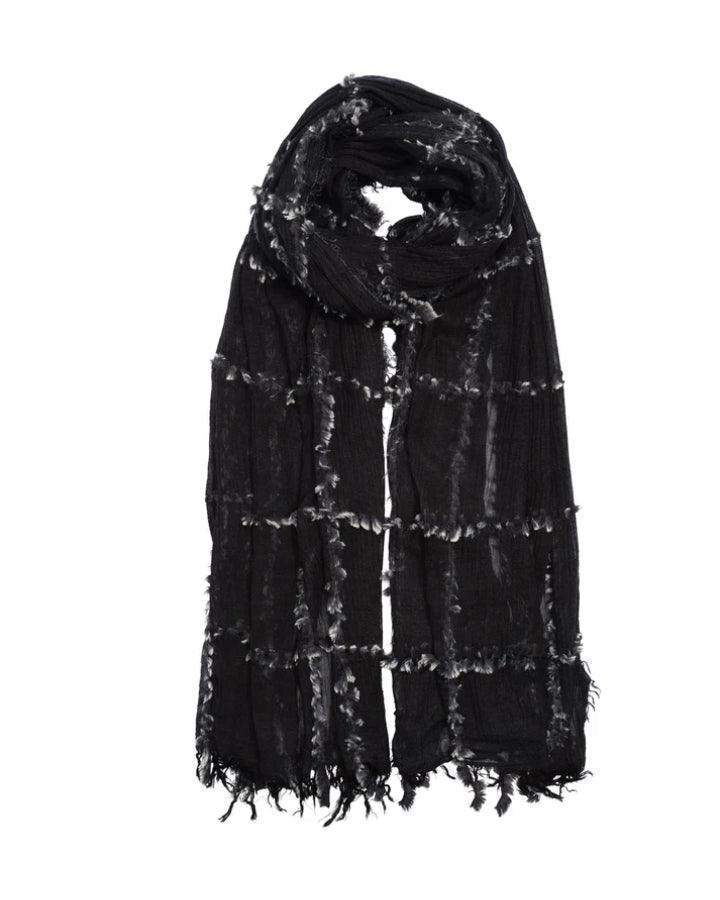 Echo Faux Fur Plaid Wrap