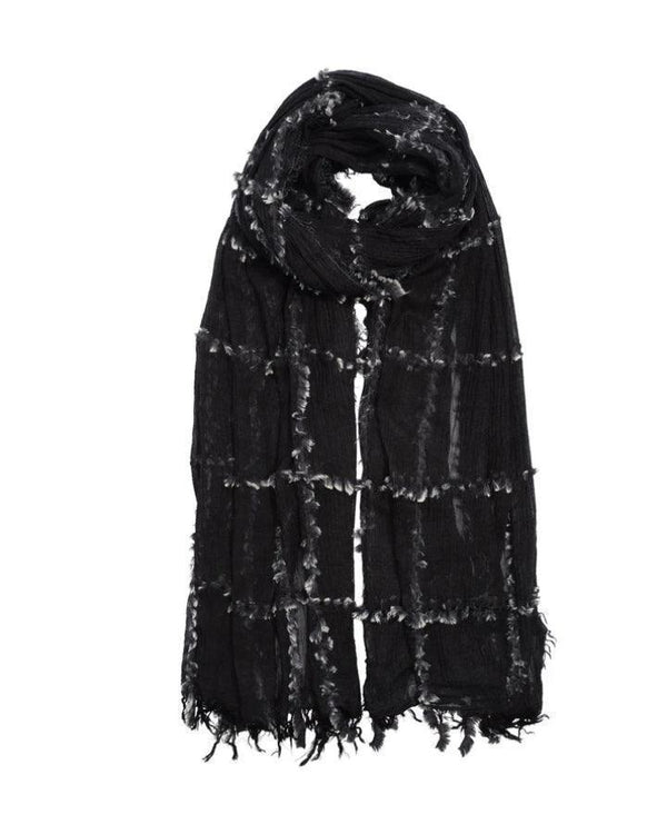 Echo Faux Fur Plaid Wrap