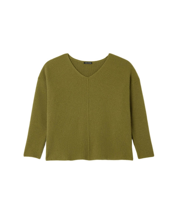 Eileen Fisher Italian Cashmere V-Neck Top