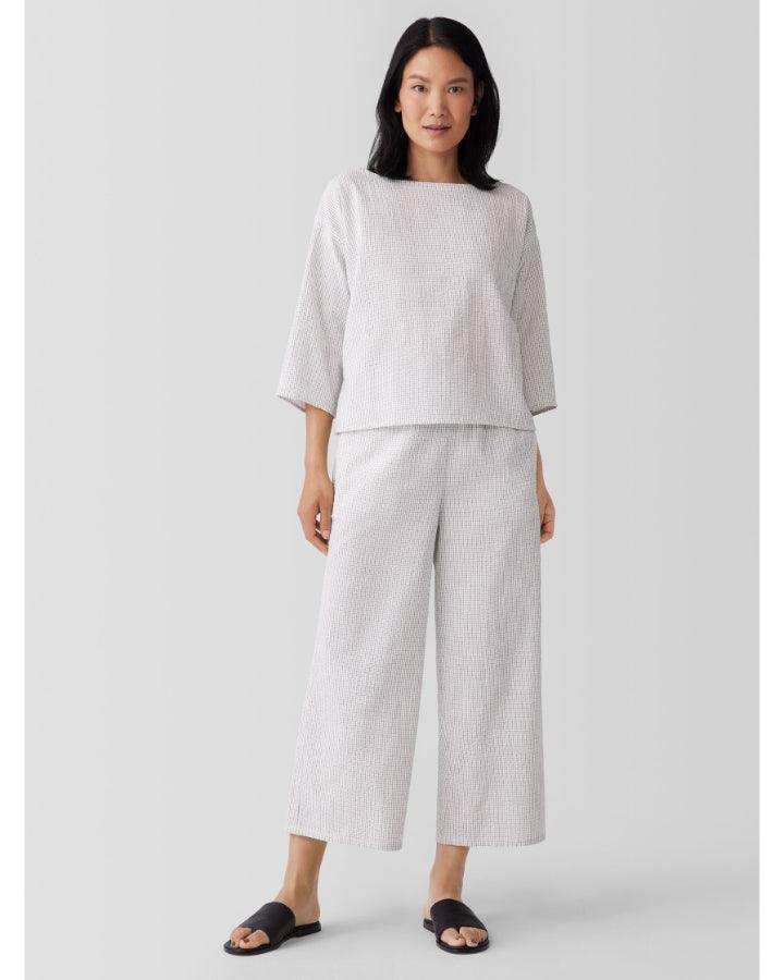 Eileen Fisher Bateau Neck 3/4 Sleeve Box Top – BLU'S