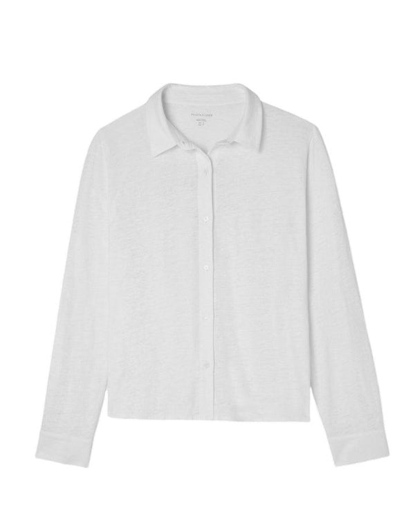 Eileen Fisher Classic Slim Fit Linen Shirt