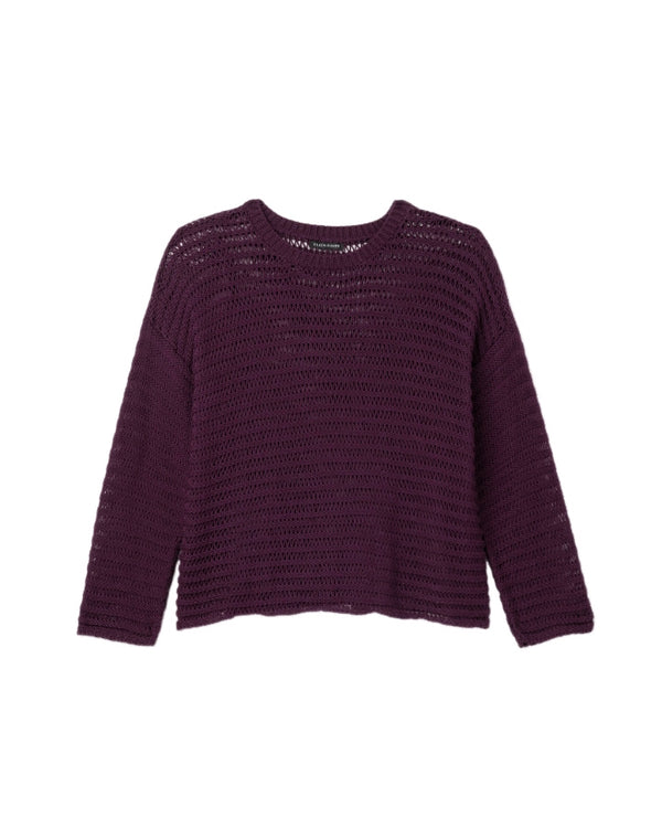Eileen Fisher Cotton Cord Crew Neck Sweater