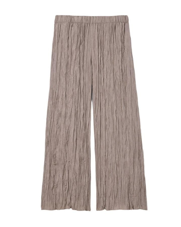Eileen Fisher Crushed Silk Wide Leg Pant