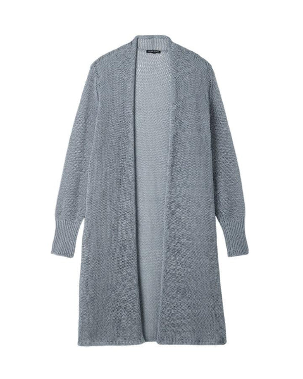 Eileen Fisher Linen Cotton Cord Long Cardigan