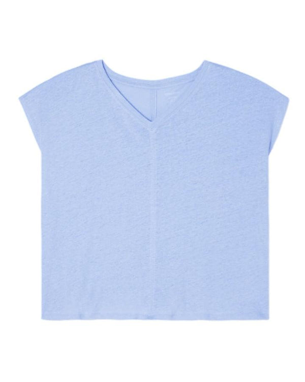 Eileen Fisher Linen Jersey V-Neck Tee