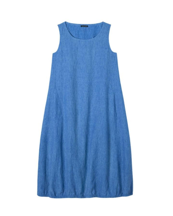 Eileen Fisher Organic Linen Délavé Lantern Dress