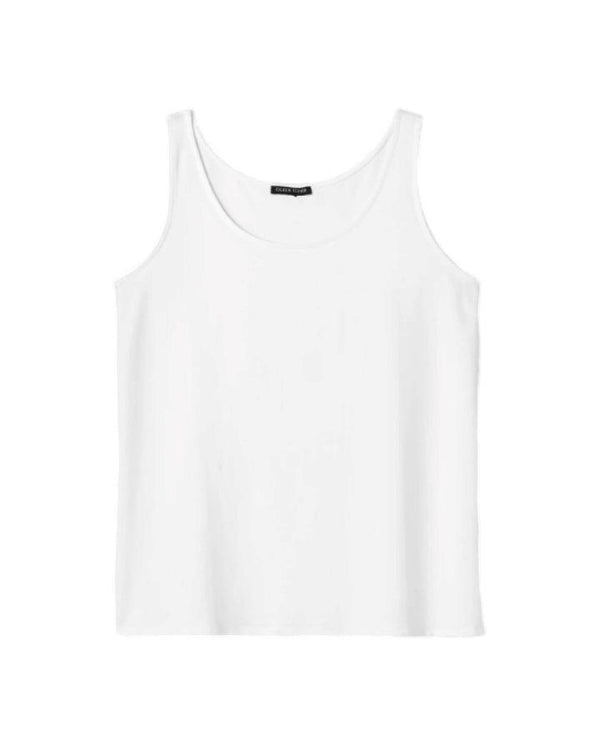 Eileen Fisher Stretch Jersey Scoop Neck Tank