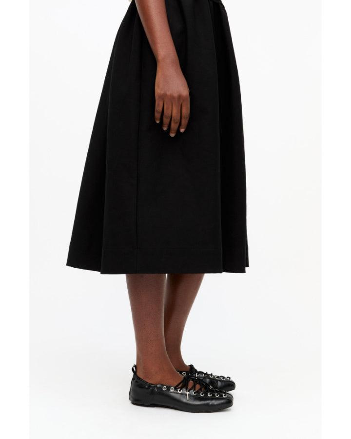 Ganni Black Oleatex Lace-Up Ballerina Shoes – BLU'S