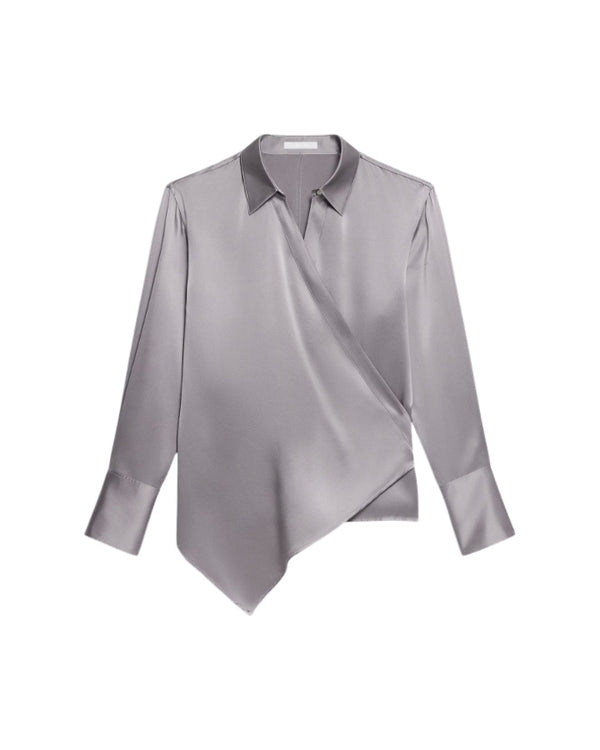 Helmut Lang Relaxed Wrap Silk Shirt