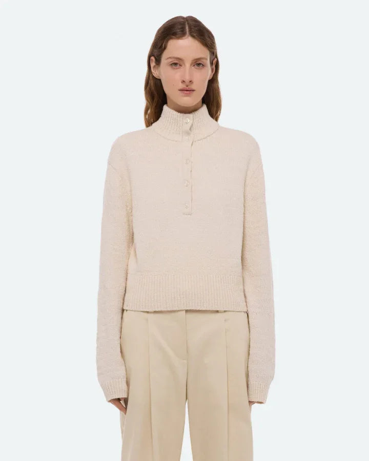 Helmut Lang Slub Half Button Turtleneck – BLU'S