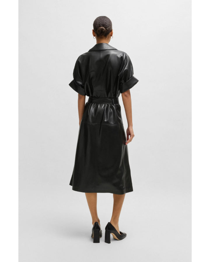 Hugo Boss Dimira Faux Leather Dress