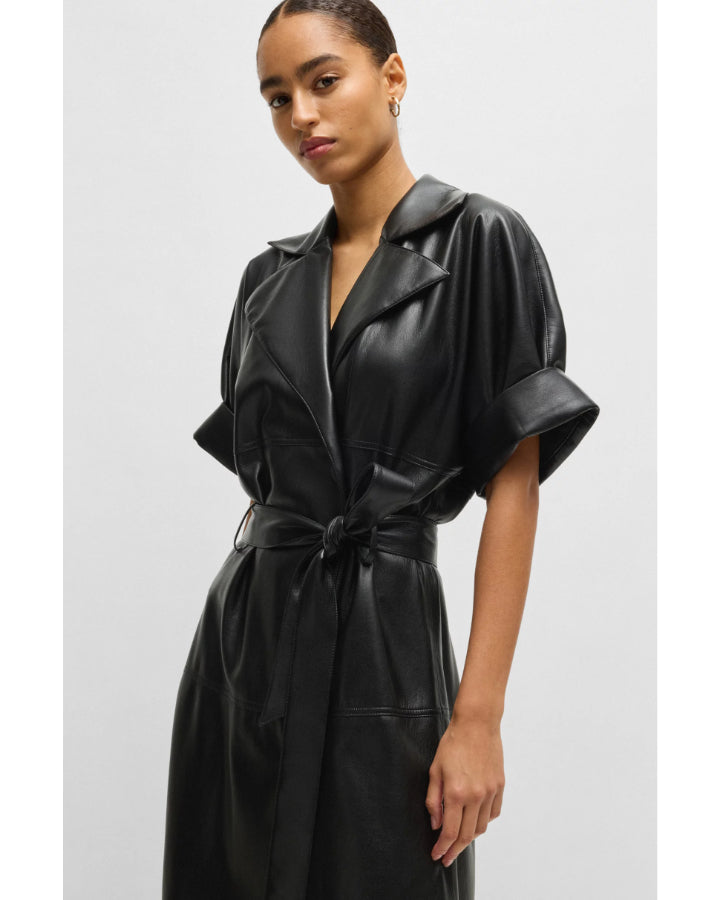 Hugo Boss Dimira Faux Leather Dress Hugo Boss Dimira Faux Leather Dress