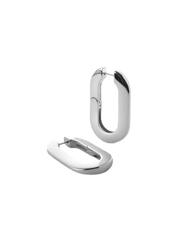 Jenny Bird Mega Silver U-Link Earrings