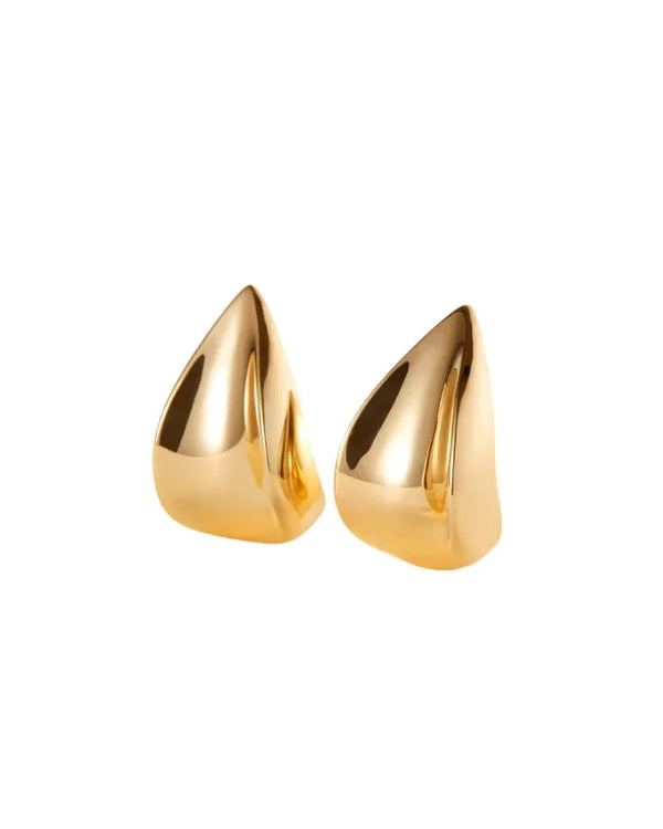 Jenny Bird Margaux Puff Gold Earrings