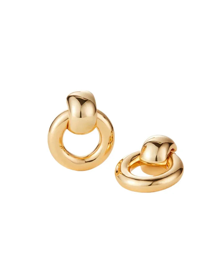 Jenny Bird Mega Gold Faye Knockers Earrings