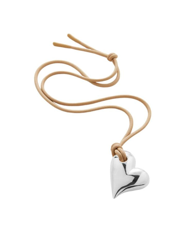 Jenny Bird Art Heart On A String Necklace