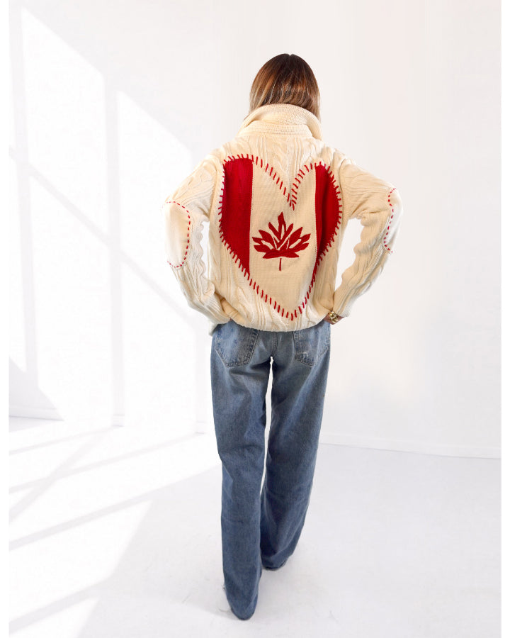 Kerri Rosenthal Helen Shawl Canadian Flag Cardi – BLU'S