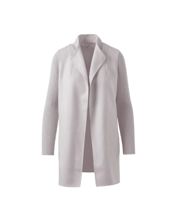 Kinross Cashmere Rib Sleeve Coat