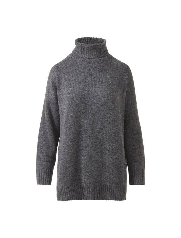 Kinross Cashmere Oversized Cozy Mickneck Pullover
