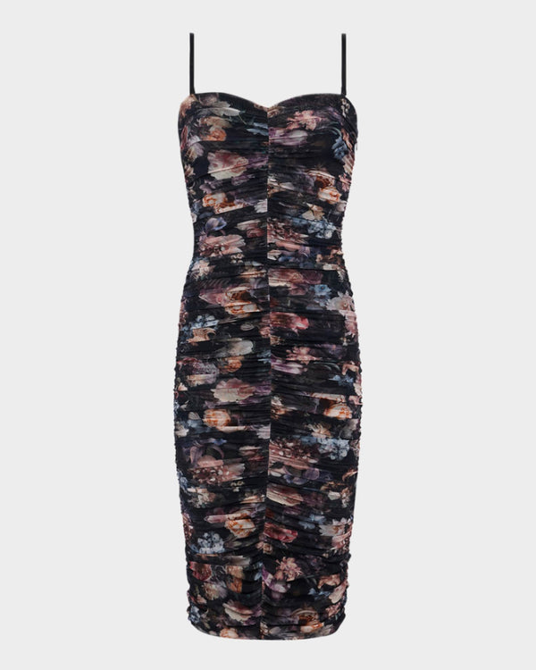 L'Agence Caprice Floral Midi Dress