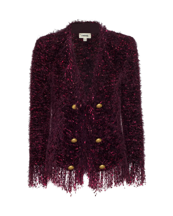 L'Agence Azure Cardigan Blazer