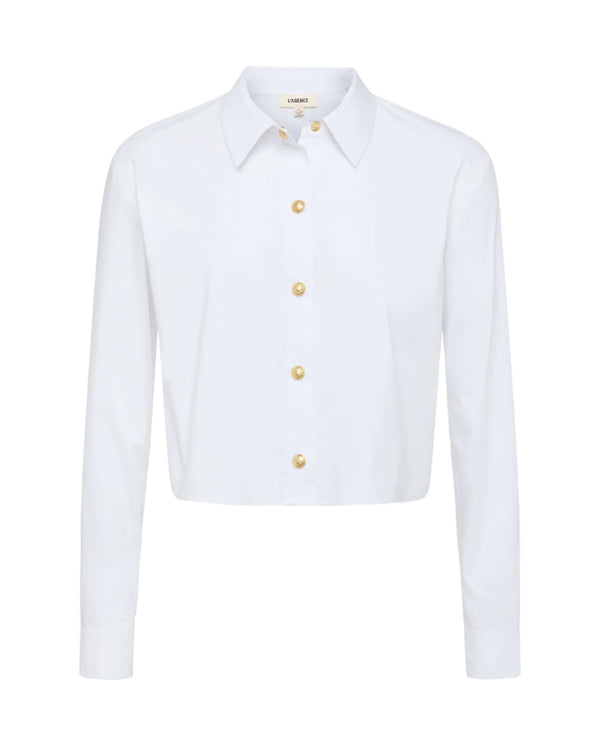 L'Agence Cosette Crop Shirt