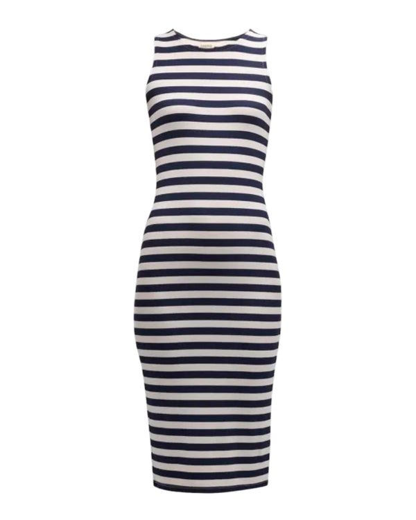 L'Agence Nura Racerback Stripe Midi Dress