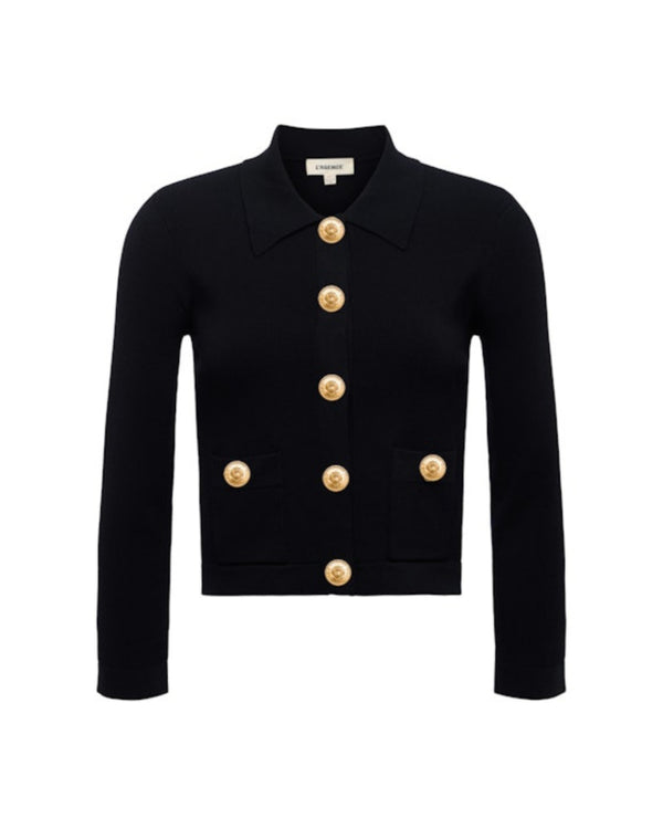 L'Agence Osiris Collared Cardigan