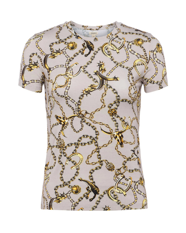 L'Agence Ressi Long Horn Chain Tee