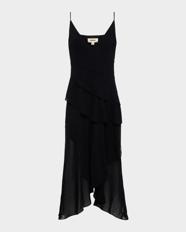 L'Agence Sunniva Tiered Midi Dress