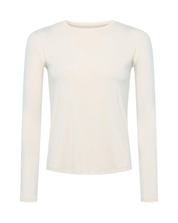 L'Agence Tess Vintage White Long Sleeve Tee