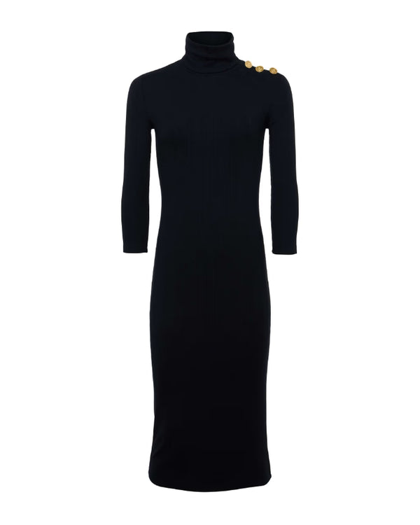 L'Agence Voletta Turtleneck Knit Dress