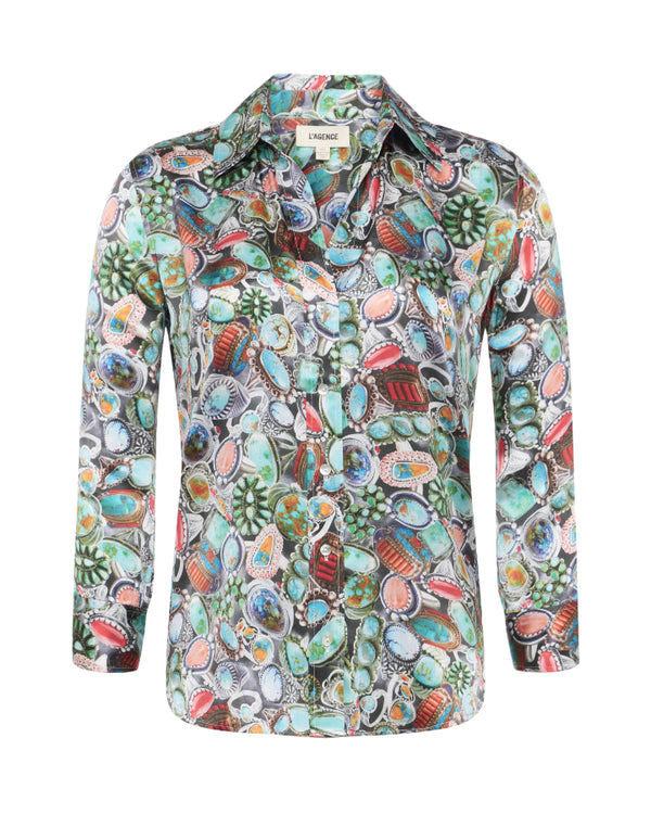 L'Agence Dani Multi Mix Rings Blouse