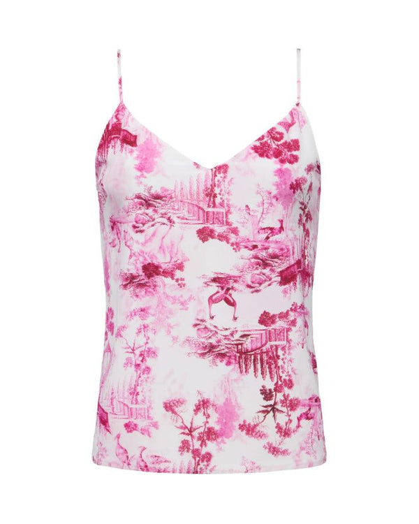 L'Agence Jane Porcelain Silk Camisole