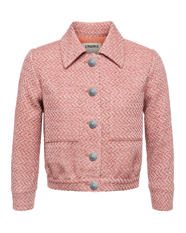 L'Agence Jia Tweed Crop Jacket